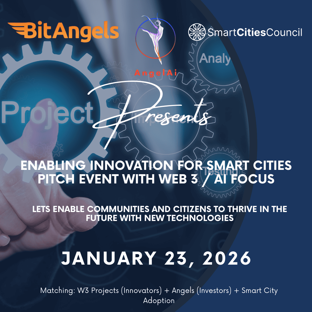 Smart Cities Council, BitAngels, and AngelAI Launch “Innovation to Adoption” Pitch Event at WEF 2026 with Global Call for City-Ready Projects